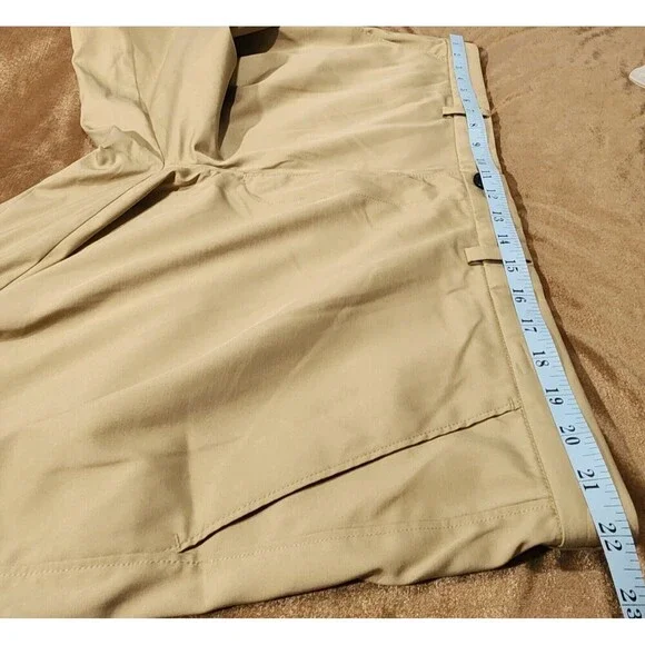 MSX Shorts Size 42 Khaki Premium Chino Quick Dry Uv Protection Stretch - Picture 8 of 13
